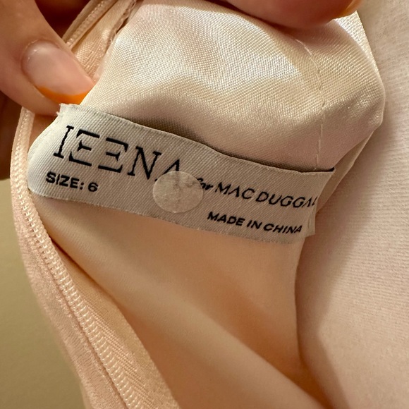 Ieena for MacDuggal High Neck Chiffon Gown Maxi Dress Blush Size 6 NWT - Picture 4 of 9